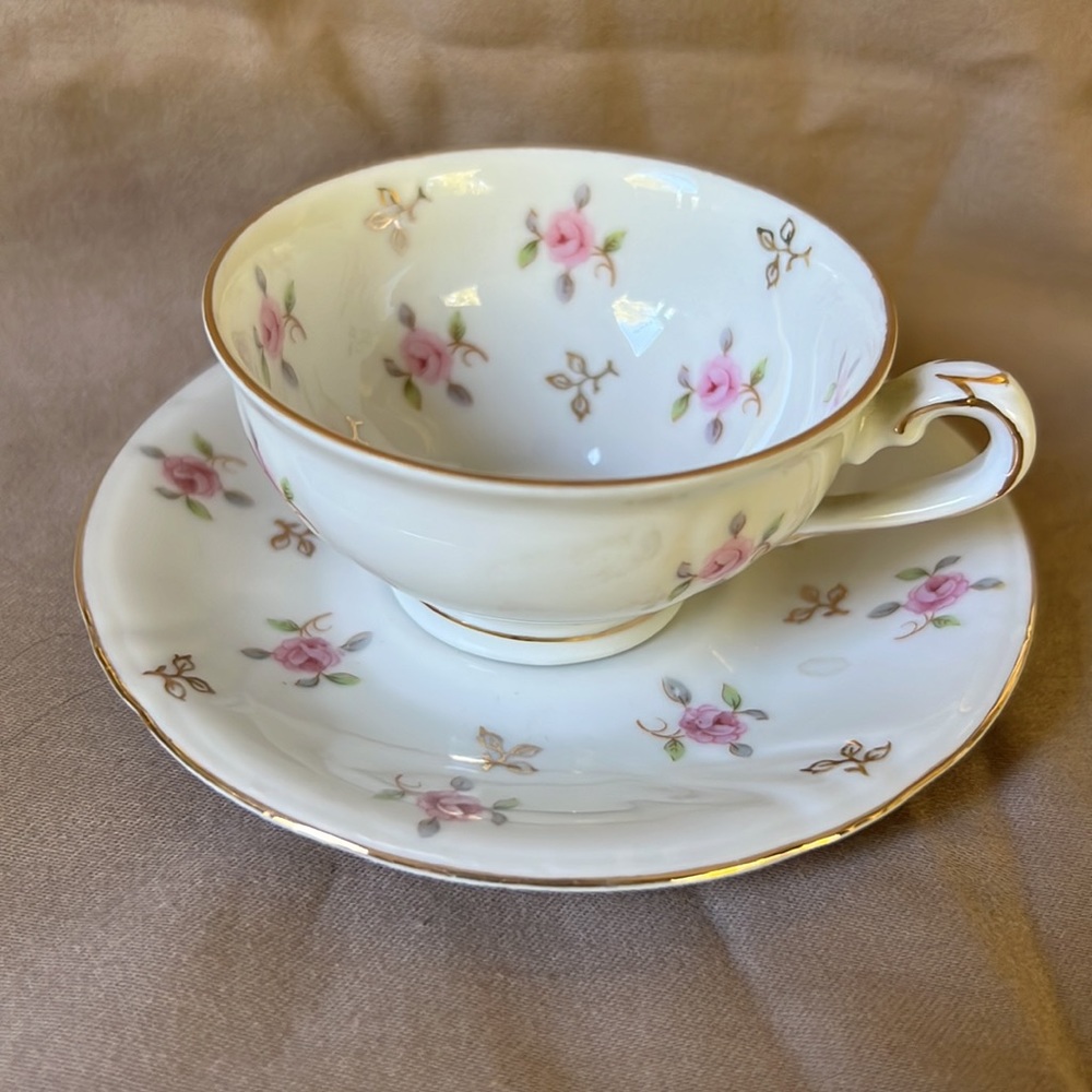 Winterling Bavaria Germany Demitasse Pink Rose, Vintage 1950’s
